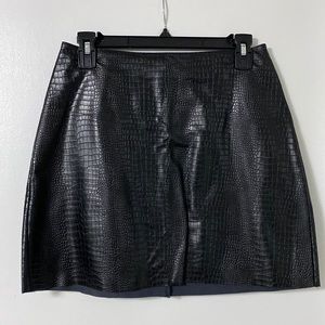 Size 2 faux leather express skirt